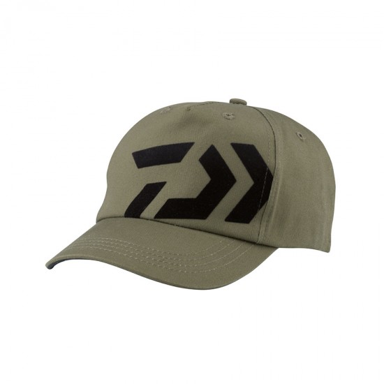 Cappellino Daiwa col kaki logo nero
