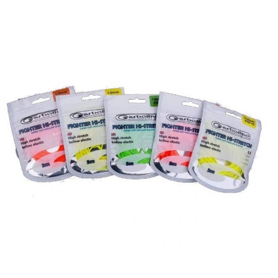 Garbolino elastico cavo 5 mt 1.5 mm col giallo