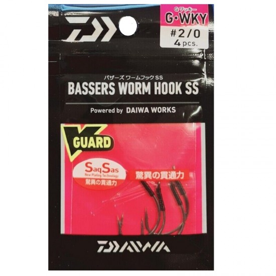 Ami Daiwa Bass Worm Hook SS G WKY mis 2/0 Ami Daiwa Bass Worm Hook SS G WKY mis 2/0