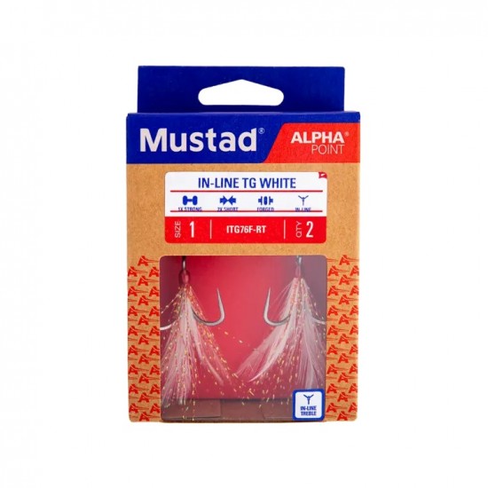 Ancorette Mustad In-Line Triple Grip mis 1 Ancorette Mustad In-Line Triple Grip mis 1