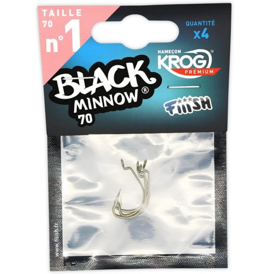 Fiiish Black Minnow Taglia 1 Ami Krog Premium by VMC Fiiish Black Minnow Taglia 1 Ami Krog Premium by VMC