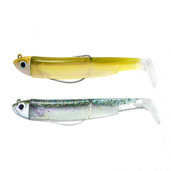 Fiiish Black Minnow Taglia 3 Mis 120 Doppio Combo Shore 12 gr col Ghost Minnow + Wakasagi Fiiish Black Minnow Taglia 3 Mis 120 Doppio Combo Shore 12 gr col Ghost Minnow + Wakasagi