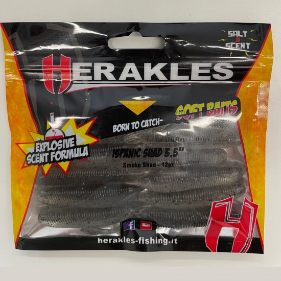 HERAKLES ISPANIC SHAD 3.5'' col SMOKE SHAD HERAKLES ISPANIC SHAD 3.5'' col SMOKE SHAD