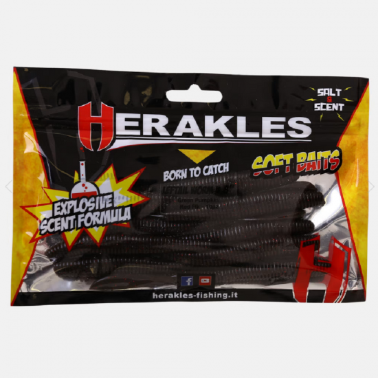 HERAKLES LEFTAIL WORM 4.8'' col GREEN PUMPKIN RED FLK HERAKLES LEFTAIL WORM 4.8'' col GREEN PUMPKIN RED FLK