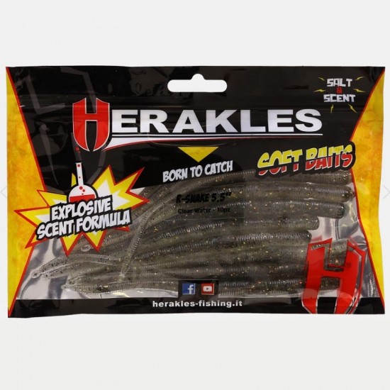 SOFTBAIT HERAKLES R-SNAKE 5.5'' col CLEAR WATER SOFTBAIT HERAKLES R-SNAKE 5.5'' col CLEAR WATER