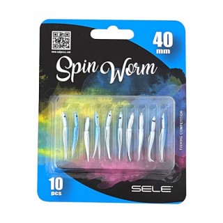 Artificiali siliconici Sele Spin Worm 40 mm col. Blue (10 pz) Artificiali siliconici Sele Spin Worm 40 mm col. Blue (10 pz)