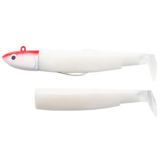 Artificiale siliconico Fiiish Black Minnow Taglia 4 Mis 140 Combo Deep 60 gr col White/Red Head Artificiale siliconico Fiiish Black Minnow Taglia 4 Mis 140 Combo Deep 60 gr col White/Red Head