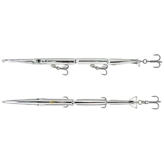 Needle Jack Fin Stylo Jointed 15 cm 10 gr col UV Chrome Needle Jack Fin Stylo Jointed 15 cm 10 gr col UV Chrome