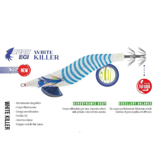 Egi Jatsui Rush White Killers mis 3.0 col WO Egi Jatsui Rush White Killers mis 3.0 col WO