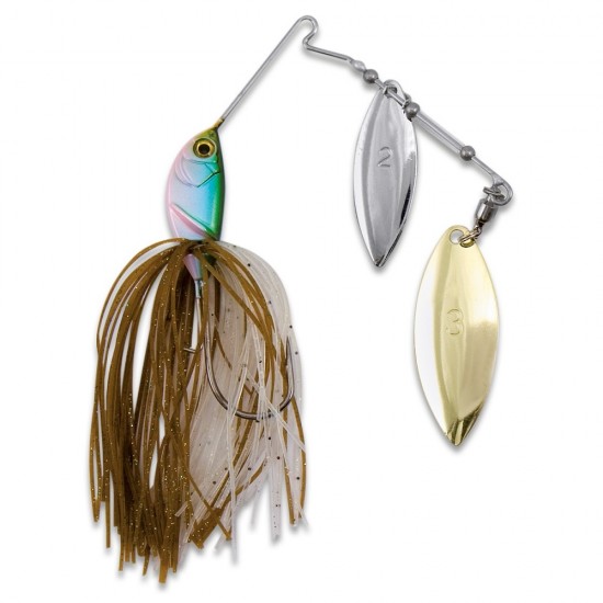 NOMURA DOUBLE SPINNER BAIT 14 gr col 719 BROWN WHITE NOMURA DOUBLE SPINNER BAIT 14 gr col 719 BROWN WHITE