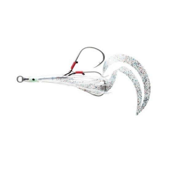 STR Octopus assist hook Gun's Tako Bait 2/0 Curly col. Clear