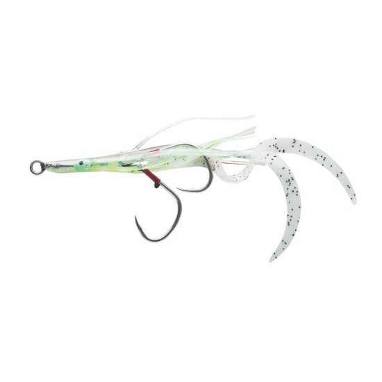 STR octopus assist hook Gun's Tako Bait 2/0 Curly col. Yellow Tiger