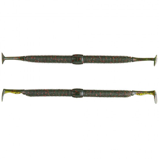 Molix Sneaky Worm 5'' col Watermelon Red Black Flake Molix Sneaky Worm 5'' col Watermelon Red Black Flake