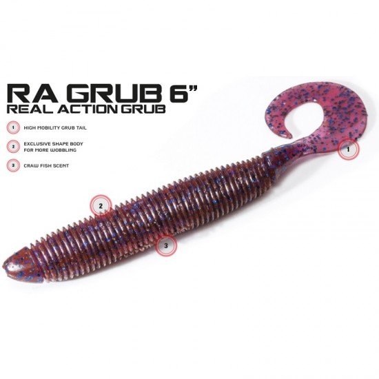 MOLIX RA GRUB 6'' col ALBURNO SHAD MOLIX RA GRUB 6'' col ALBURNO SHAD