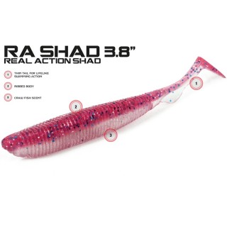 Molix RA Shad 3,8'' col 07 White Shad