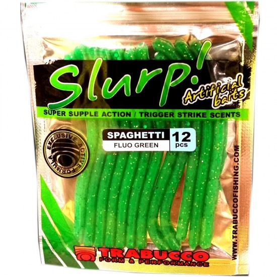 Trabucco Slurp Spaghetti col Fluo Green conf da 12 pz Trabucco Slurp Spaghetti col Fluo Green conf da 12 pz