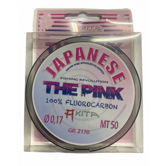 FLUORCARBON AKITA JAPANESE THE PINK 50 mt 0.19 mm FLUORCARBON AKITA JAPANESE THE PINK 50 mt 0.19 mm