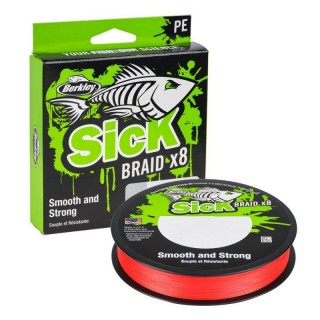 Trecciato Berkley Sick Red Braid X8 0.14 mm 300 mt