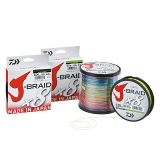 Trecciato Daiwa J-Braid X8 300 mt 0.10 mm Dark Green