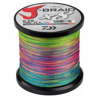 Trecciato Daiwa J-Braid X8 1500 mt 0.42 mm Multicolor Trecciato Daiwa J-Braid X8 1500 mt 0.42 mm Multicolor
