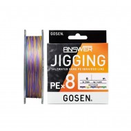 Trecciato Gosen Answer Jigging X8 300 mt 0.296 mm col Multicolor Trecciato Gosen Answer Jigging X8 300 mt 0.296 mm col Multicolor