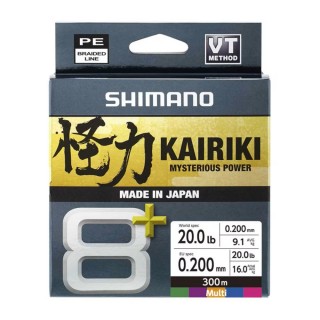 Trecciato Shimano Kairiki 8+ 300 mt 0.23 mm Moss Green Trecciato Shimano Kairiki 8+ 300 mt 0.23 mm Moss Green
