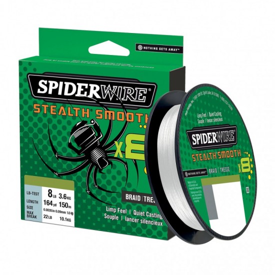 Trecciato Spiderwire Stealth Smooth X8 300 mt 0.19 mm Trecciato Spiderwire Stealth Smooth X8 300 mt 0.19 mm
