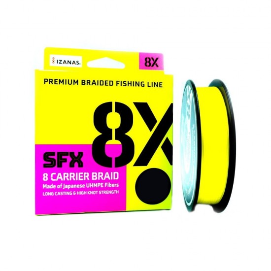 Sufix trecciato SFX 8X 135 mt 0.104 mm Hot Yellow Sufix trecciato SFX 8X 135 mt 0.104 mm Hot Yellow