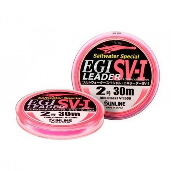 FLUORCARBON SUNLINE EGI LEADER SV- 1 FC 30 mt 0.285 mm FLUORCARBON SUNLINE EGI LEADER SV- 1 FC 30 mt 0.285 mm