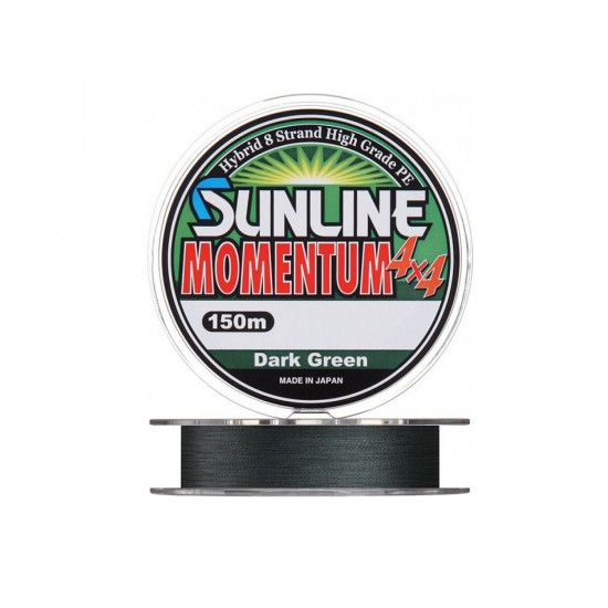 Trecciato Sunline Momentum 4x4 150 mt 0.192 mm col dark green Trecciato Sunline Momentum 4x4 150 mt 0.192 mm col dark green