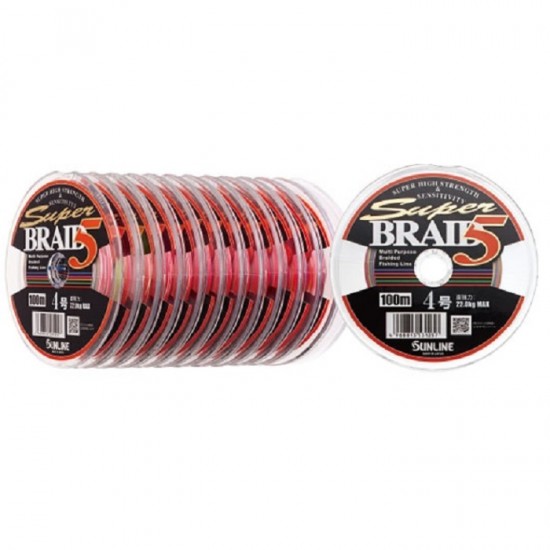 Trecciato Sunline Super Braid5 100 mt 0.235 mm col multicolor