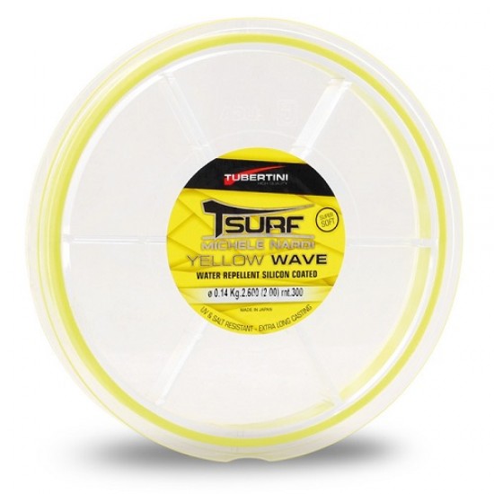 Monofilo Tubertini T-Surf Yellow 300 mt 0.24 mm Monofilo Tubertini T-Surf Yellow 300 mt 0.24 mm