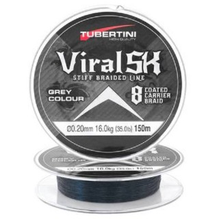 Trecciato Tubertini Viral SK 150 mt 0.16 mm col gray Trecciato Tubertini Viral SK 150 mt 0.16 mm col gray