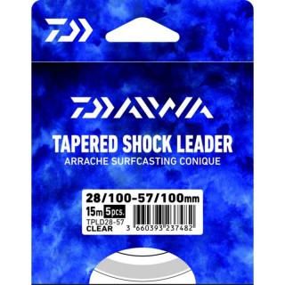 Daiwa shock leader 0.26-0.57 mm col trasparente (15 mt x 5) Daiwa shock leader 0.26-0.57 mm col trasparente (15 mt x 5)