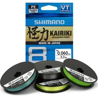 Trecciato Shimano Kairiki 8 VT 300 mt 0.19 mm col multicolor Trecciato Shimano Kairiki 8 VT 300 mt 0.19 mm col multicolor