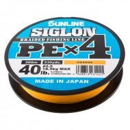 Trecciato Sunline Siglon PE X4 300 mt 0.242 mm (# 2) col Orange Trecciato Sunline Siglon PE X4 300 mt 0.242 mm (# 2) col Orange