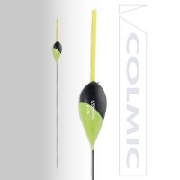 Galleggiante Da Pesca Colmic Trent Pole, Nero, Per Acqua Dolce, Made In Italy