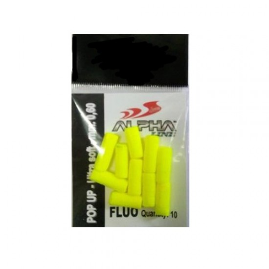 Pop up Alpha Ultra Soft diam 0.60 mm col Giallo fluò conf da 10 pz