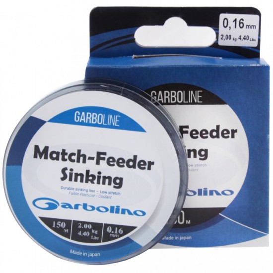 Monofilo Garbolino Match Feeder Sinking 150 mt 0.25 mm Monofilo Garbolino Match Feeder Sinking 150 mt 0.25 mm