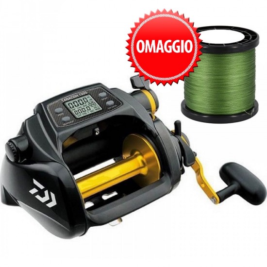 MULINELLO DAIWA TANACOM 1000E + BOBINA DI TRECCIATO DA 1000 MT IN OMAGGIO