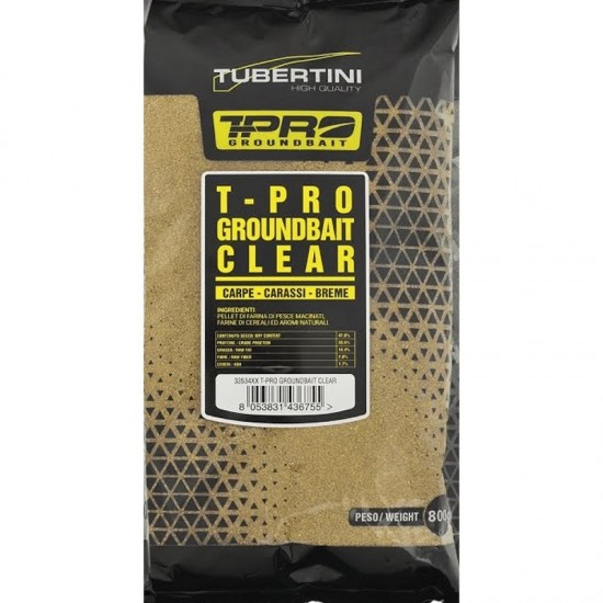 PASTURA TUBERTINI T-PRO GROUNDBAIT CLEAR 800 gr PASTURA TUBERTINI T-PRO GROUNDBAIT CLEAR 800 gr