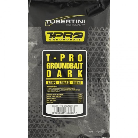 PASTURA TUBERTINI T-PRO GROUNDBAIT DARK 800 gr PASTURA TUBERTINI T-PRO GROUNDBAIT DARK 800 gr