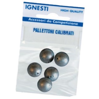 Pallettone calibrato Ignesti 2,5 gr conf da 5 pz Pallettone calibrato Ignesti 2,5 gr conf da 5 pz