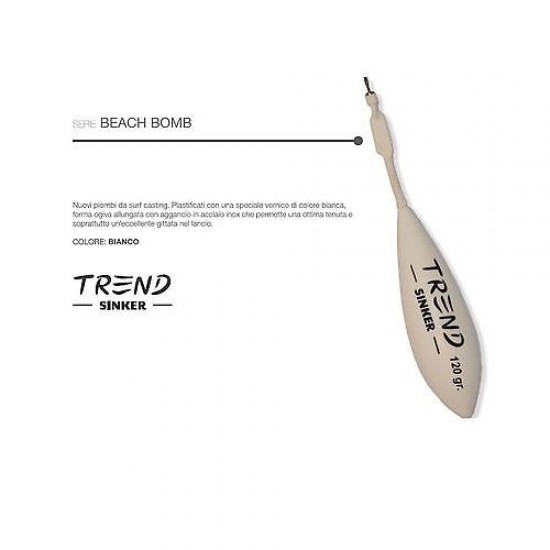 Trend piombo con astina col bianco 150 gr (conf da 1 pz) Trend piombo con astina col bianco 150 gr (conf da 1 pz)