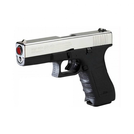 Pistola a salve Bruni mod. GAP nichel cal. 9 Pistola a salve Bruni mod. GAP nichel cal. 9