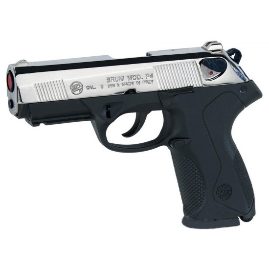 Pistola a salve Bruni mod. P4 nichel cal. 9 Pistola a salve Bruni mod. P4 nichel cal. 9
