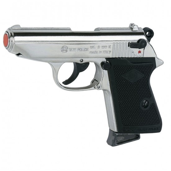 Pistola a salve Bruni mod. New Police cal 8 Nikel Pistola a salve Bruni mod. New Police cal 8 Nikel