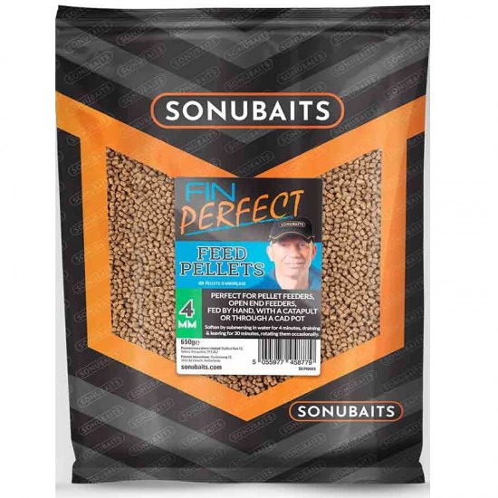 Sonubaits pellet Fin Perfect Feed 4 mm (conf da 650 gr) Sonubaits pellet Fin Perfect Feed 4 mm (conf da 650 gr)