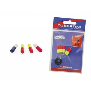 Tubertini iberica cylindrical flotter 55B0203 mis 15 col giallo-arancio (conf da 6 pz) Tubertini iberica cylindrical flotter 55B0203 mis 15 col giallo-arancio (conf da 6 pz)