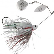 SPINNERBAIT SAVAGE GEAR DA'BUSH 42 gr col WHITE SILVER HOLO FLAME SPINNERBAIT SAVAGE GEAR DA'BUSH 42 gr col WHITE SILVER HOLO FLAME